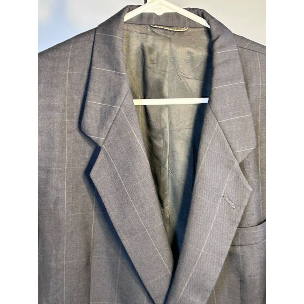 Christian Dior Monsieur Wool Blazer Mens 40R Gray, Classic Single Breasted
